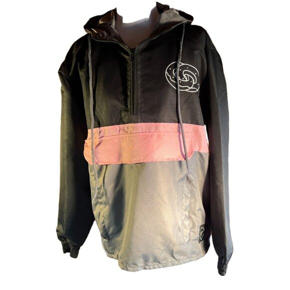Odd Future Hooded Pullover Jacket W/ Front Pocket & Zipper Accents Size S - Picture 9 of 14
